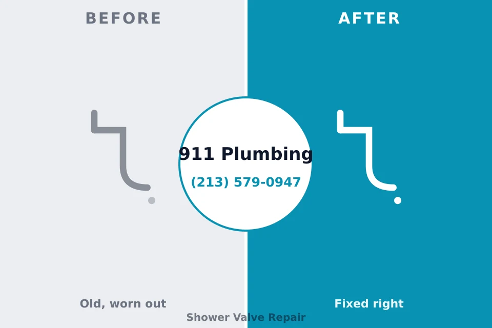 Before and after: plumbing repair Lake Waynoka, OH